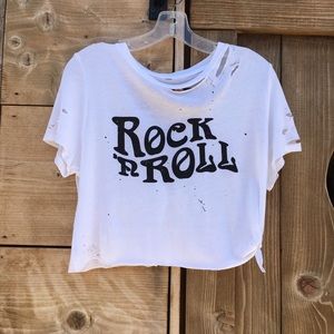 Rock N’ Roll Crop Tee!